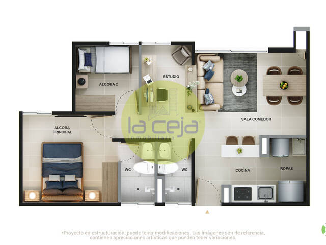#052 - Apartamento para Venta en La Ceja - ANT - 1